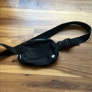 Black Lululemon beltbag Crossbody Bag